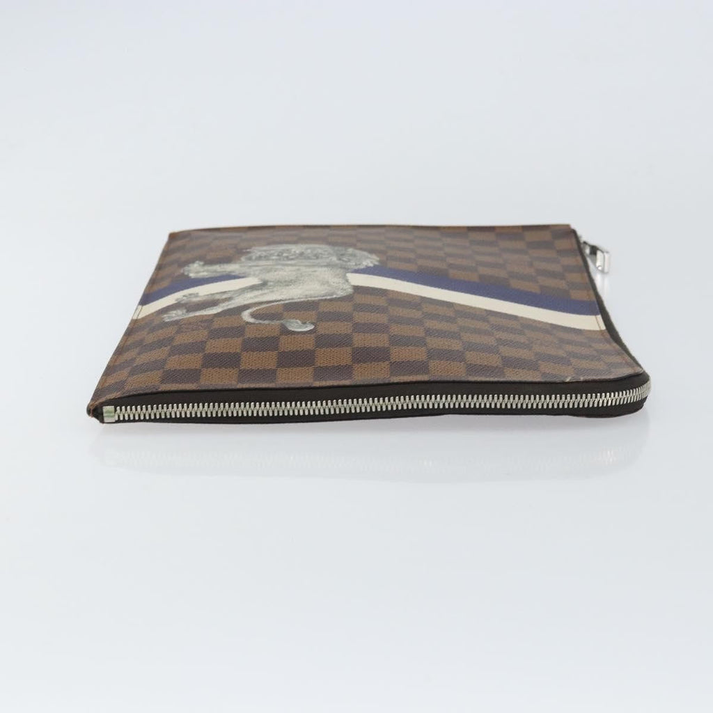 Louis Vuitton Pochette Jour Limited Edition Chapman Savane Damier Brown Canvas Clutche & Pouche Bag