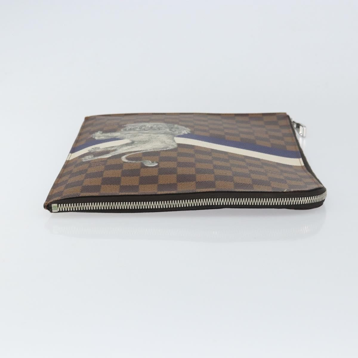Louis Vuitton Pochette Jour Limited Edition Chapman Savane Damier Brown Canvas Clutche & Pouche Bag