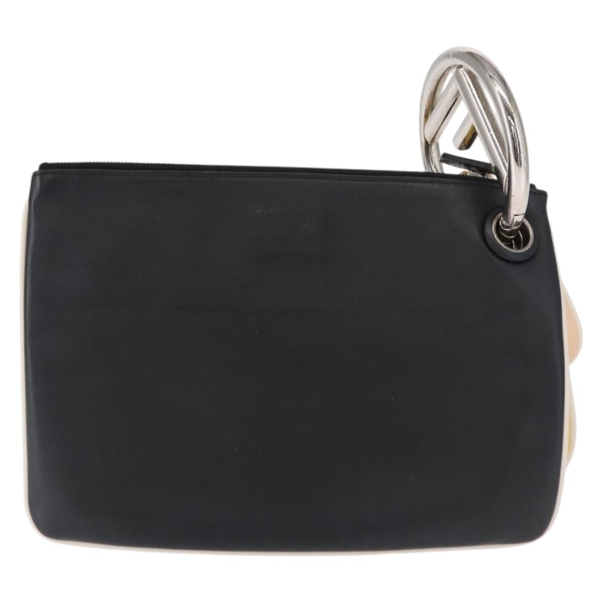 Fendi Triplette Pouch Set Calfskin Multicolour Leather Clutche & Pouche Bag