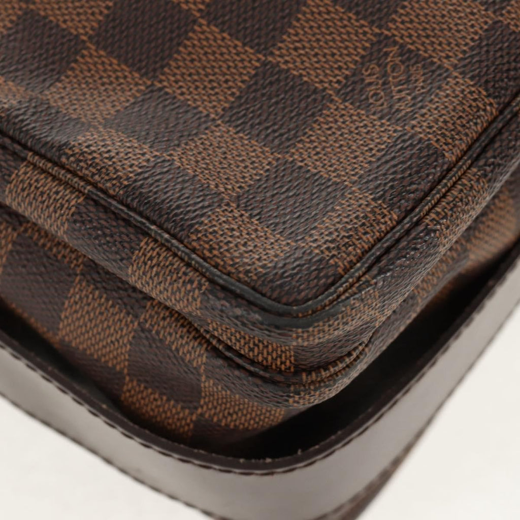 Louis Vuitton Naviglio Handbag Damier Brown Canvas Shoulder Bag