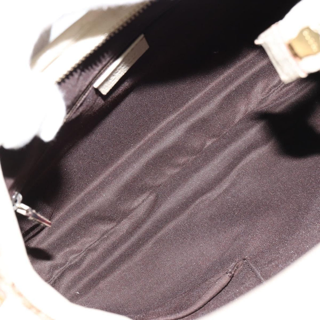 Gucci Abbey Shoulder Bag Gg Canvas Beige Canvas Shoulder Bag Bag (Pre-Owned)