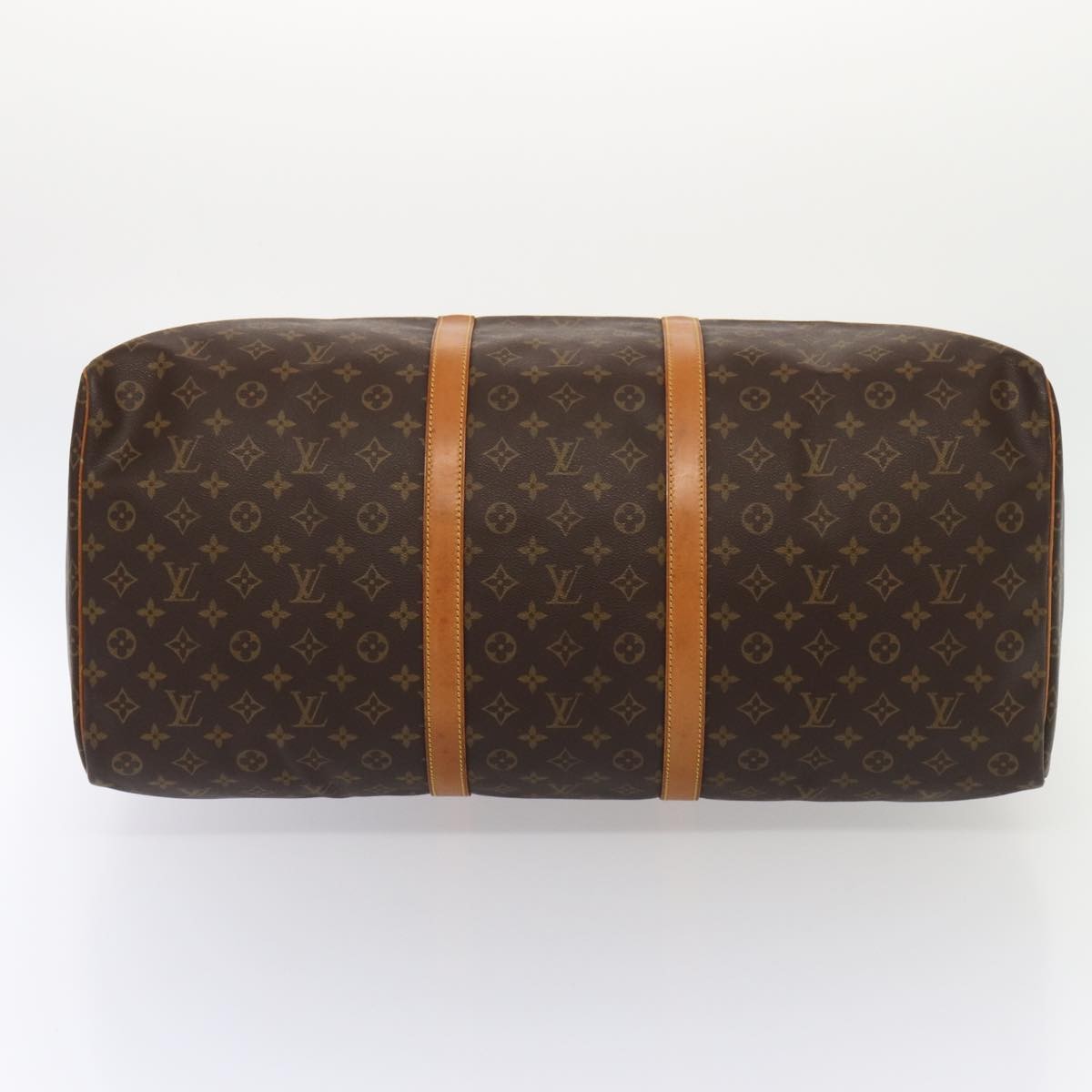 Louis Vuitton Keepall Bag Monogram Canvas Brown Canvas Travel Bag