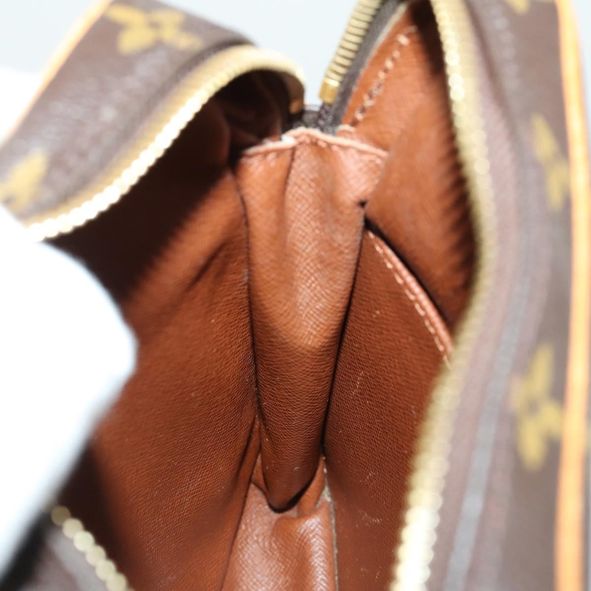 Louis Vuitton Danube Handbag Monogram Canvas Brown Canvas Shoulder Bag