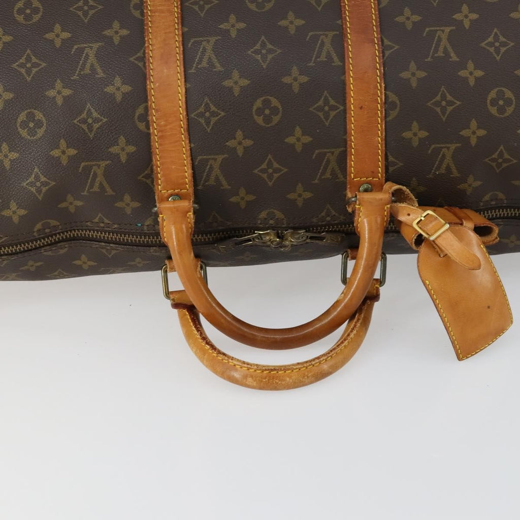 Louis Vuitton Keepall Bag Monogram Canvas Brown Canvas Travel Bag