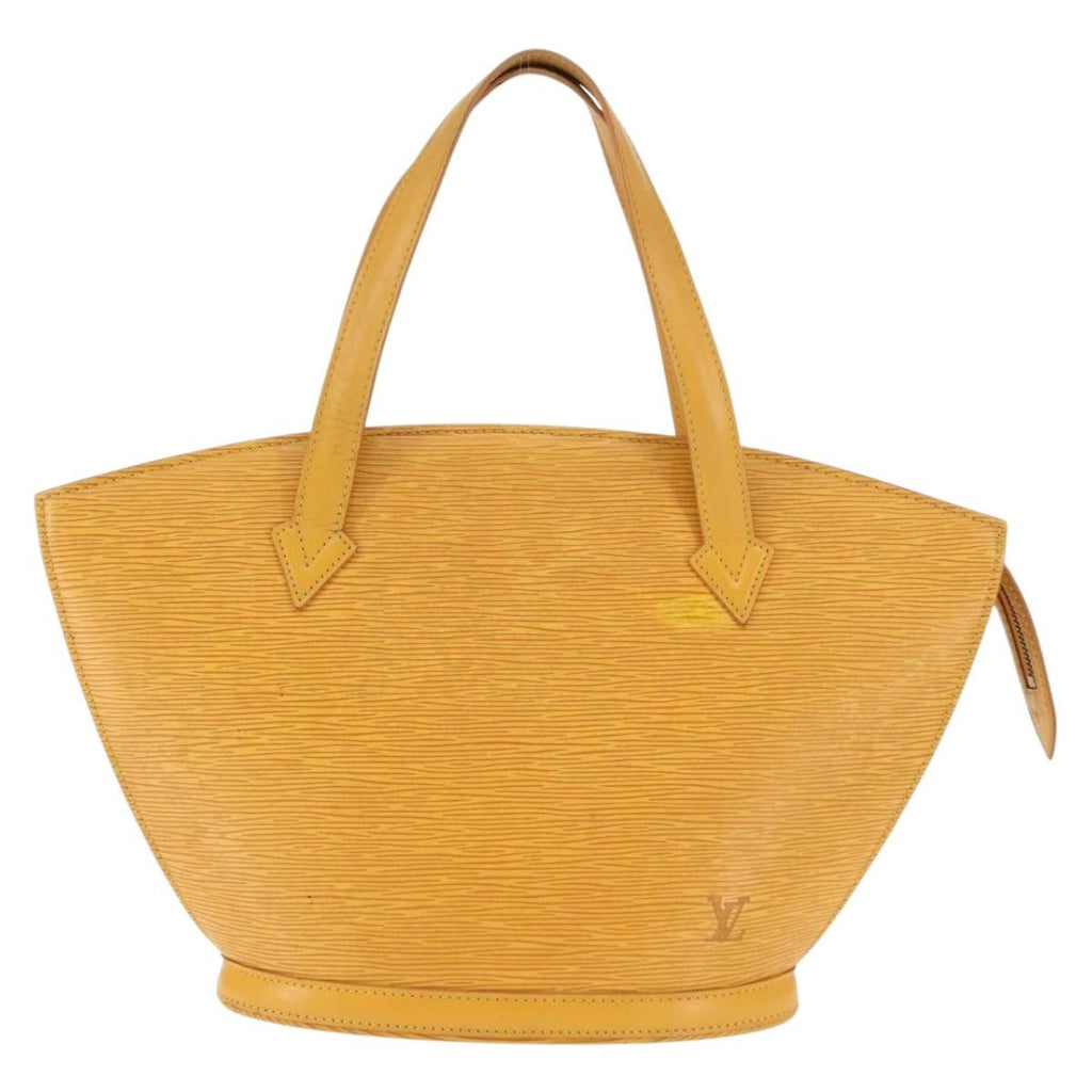 Louis Vuitton Saint Jacques Handbag Epi Leather Yellow Leather Handbag