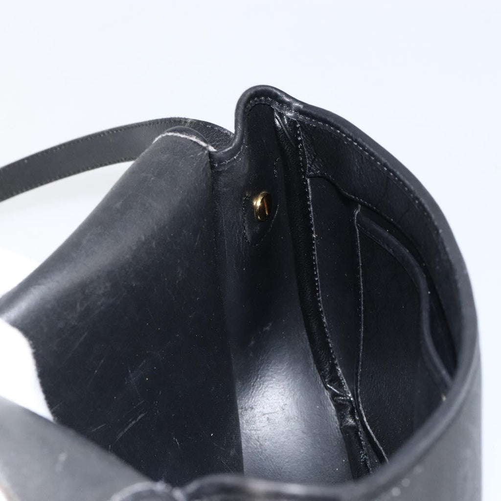 Christian Dior Vintage Honeycomb Flap Crossbody Bag Canvas And Leather Black Canvas Shoulder Bag Bag (Pre-Owned)