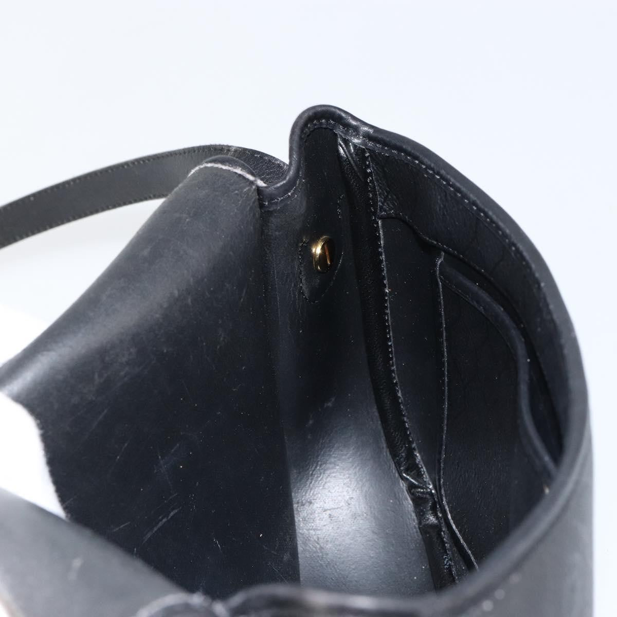Christian Dior Vintage Honeycomb Flap Crossbody Bag Canvas And Leather Black Canvas Shoulder Bag Bag (Pre-Owned)