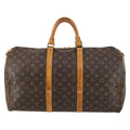 Louis Vuitton Keepall Bag Monogram Canvas Brown Canvas Travel Bag