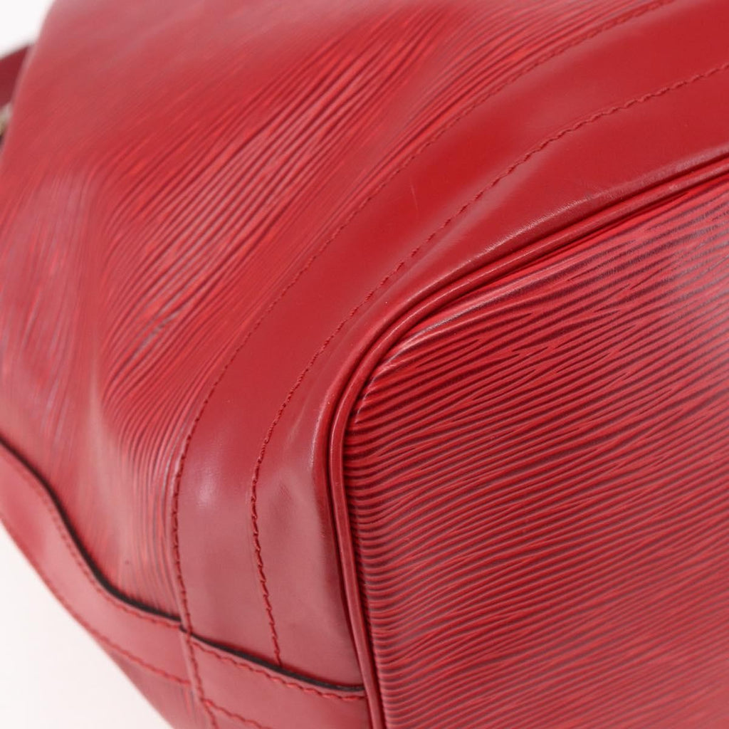Louis Vuitton Noe Handbag Epi Leather Red Leather Bag