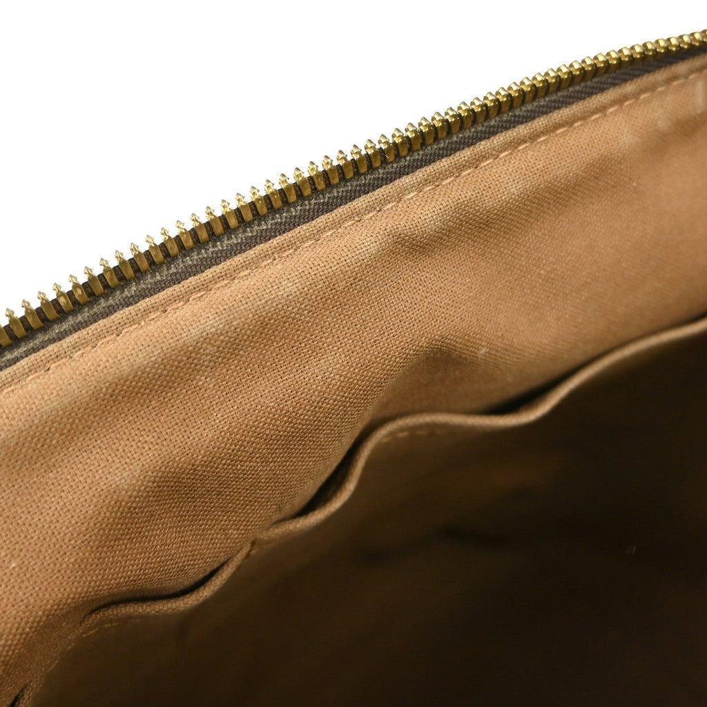 Louis Vuitton Palermo Handbag Monogram Canvas Brown Canvas Tote Bag