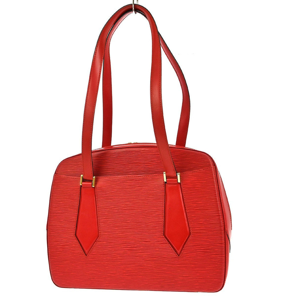 Louis Vuitton Voltaire Handbag Epi Leather Red Leather Shoulder Bag