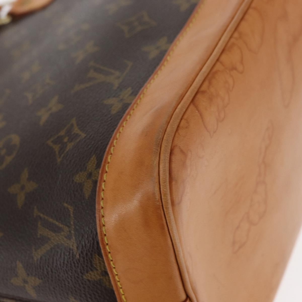 Louis Vuitton Alma Handbag Monogram Canvas Brown Canvas Handbag