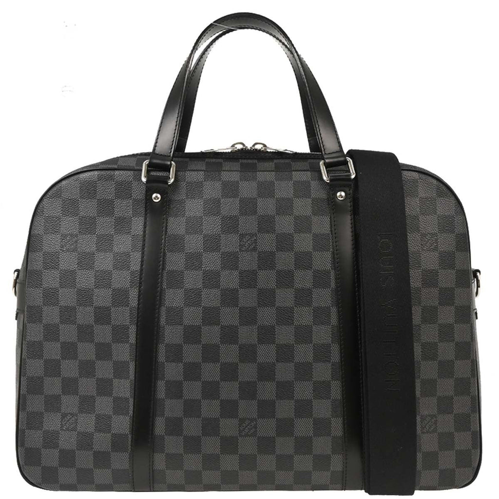 Louis Vuitton Jorn Briefcase Damier Graphite Black Canvas Briefcase Bag