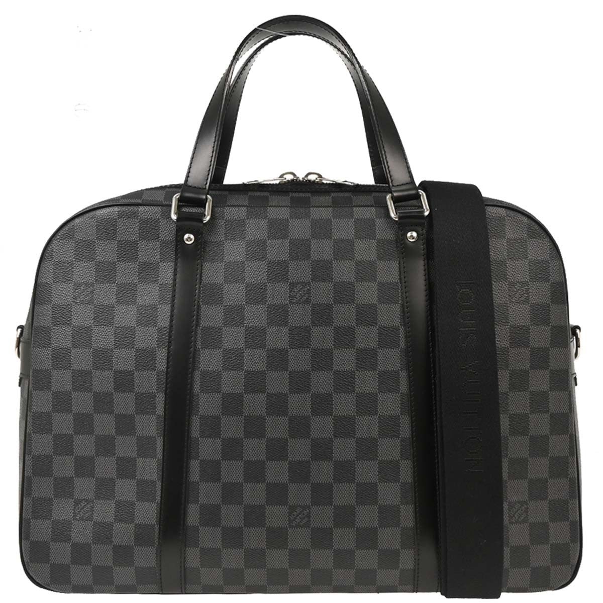 Louis Vuitton Jorn Briefcase Damier Graphite Black Canvas Briefcase Bag