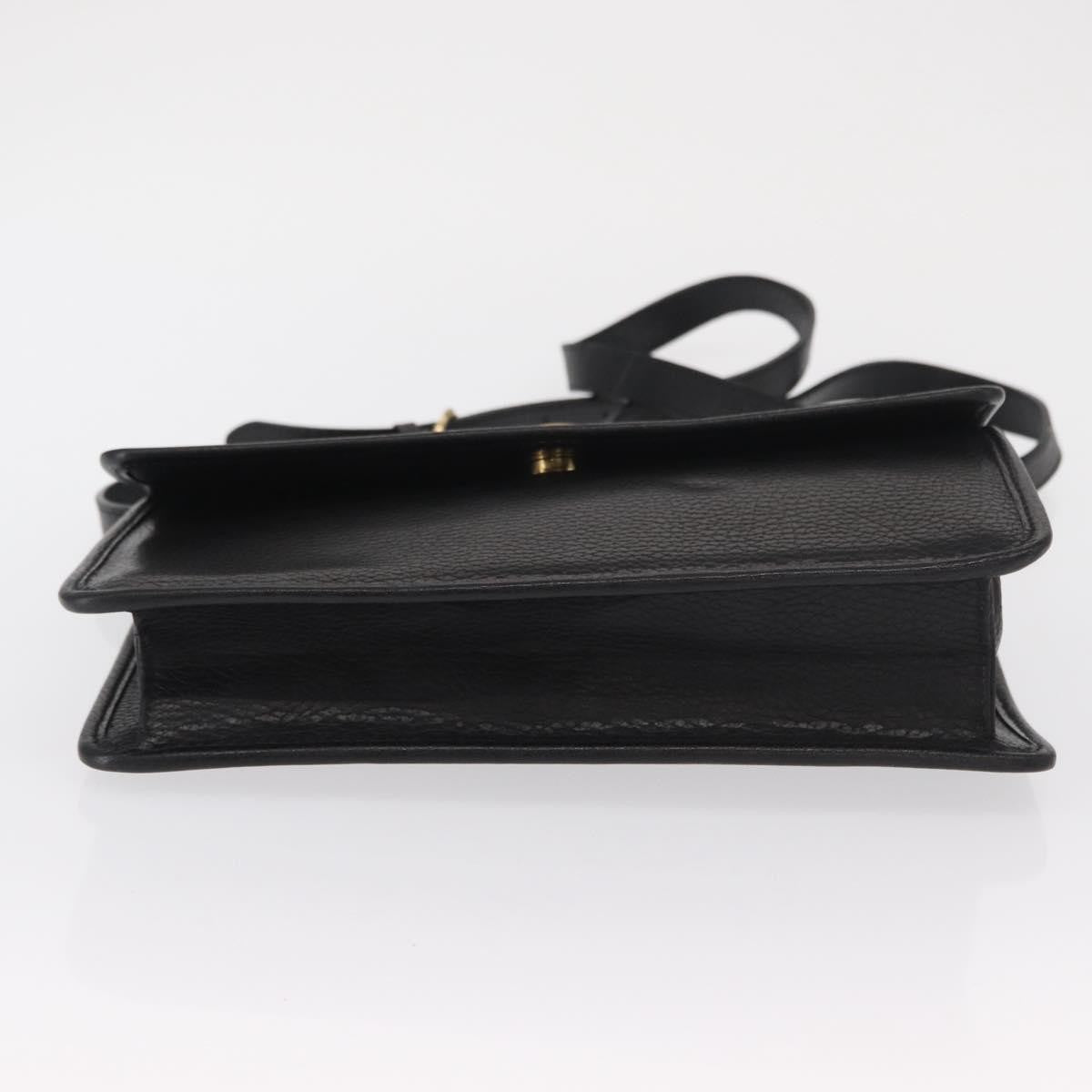 Celine Vintage Shoulder Bag Leather Black Leather Shoulder Bag Bag