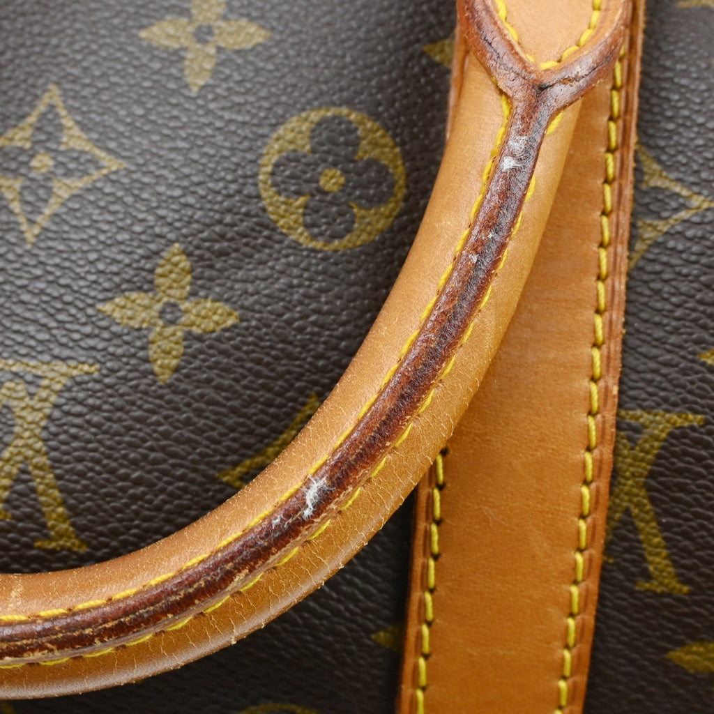 Louis Vuitton Keepall Bag Monogram Canvas Brown Canvas Travel Bag
