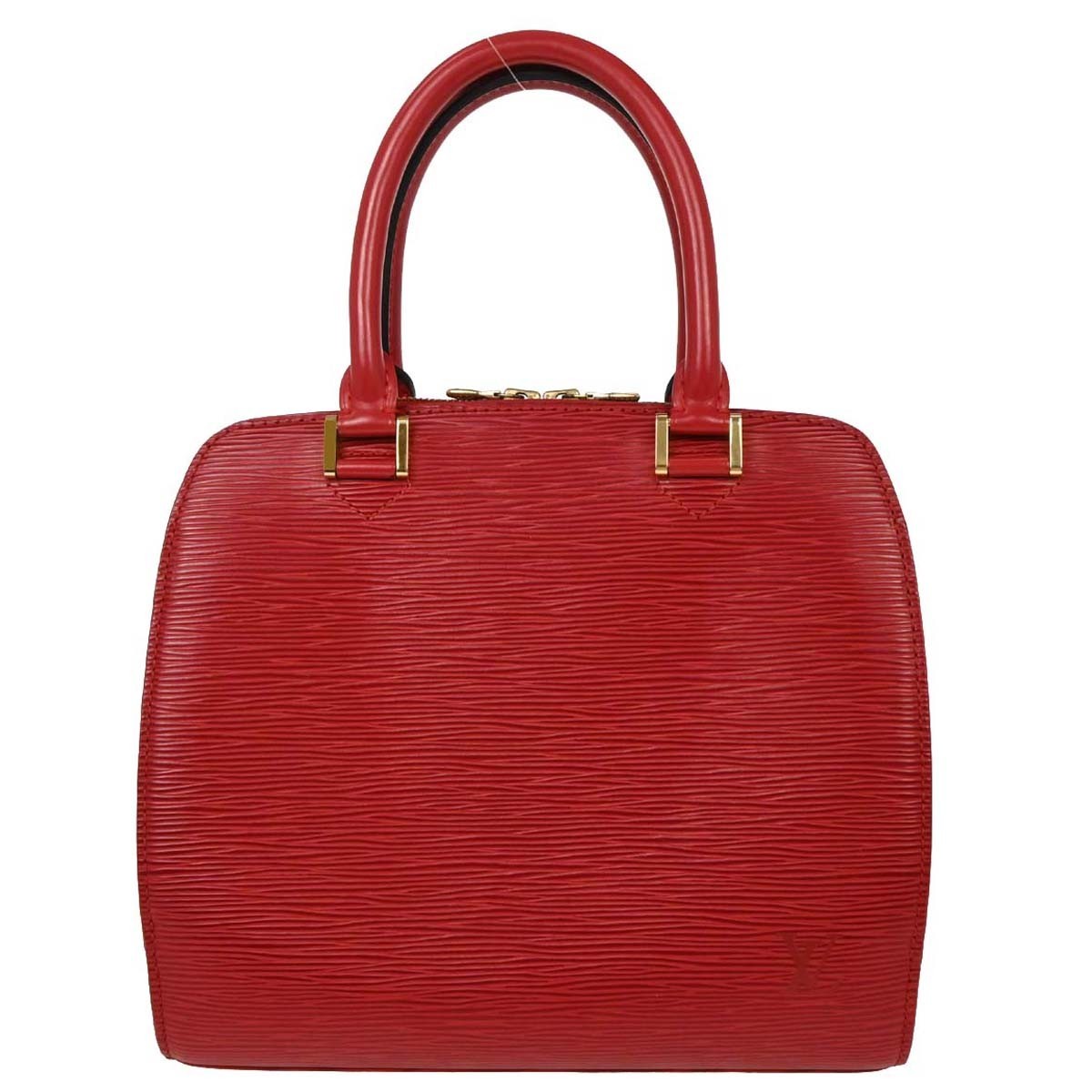 Louis Vuitton Pont Neuf Handbag Epi Leather Red Leather Handbag