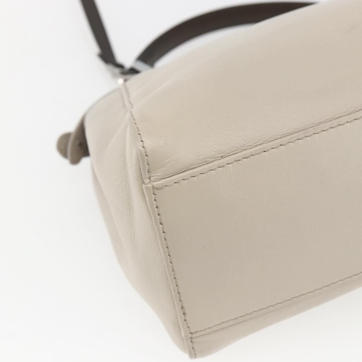 Fendi Peekaboo Bag Leather Beige Leather Handbag