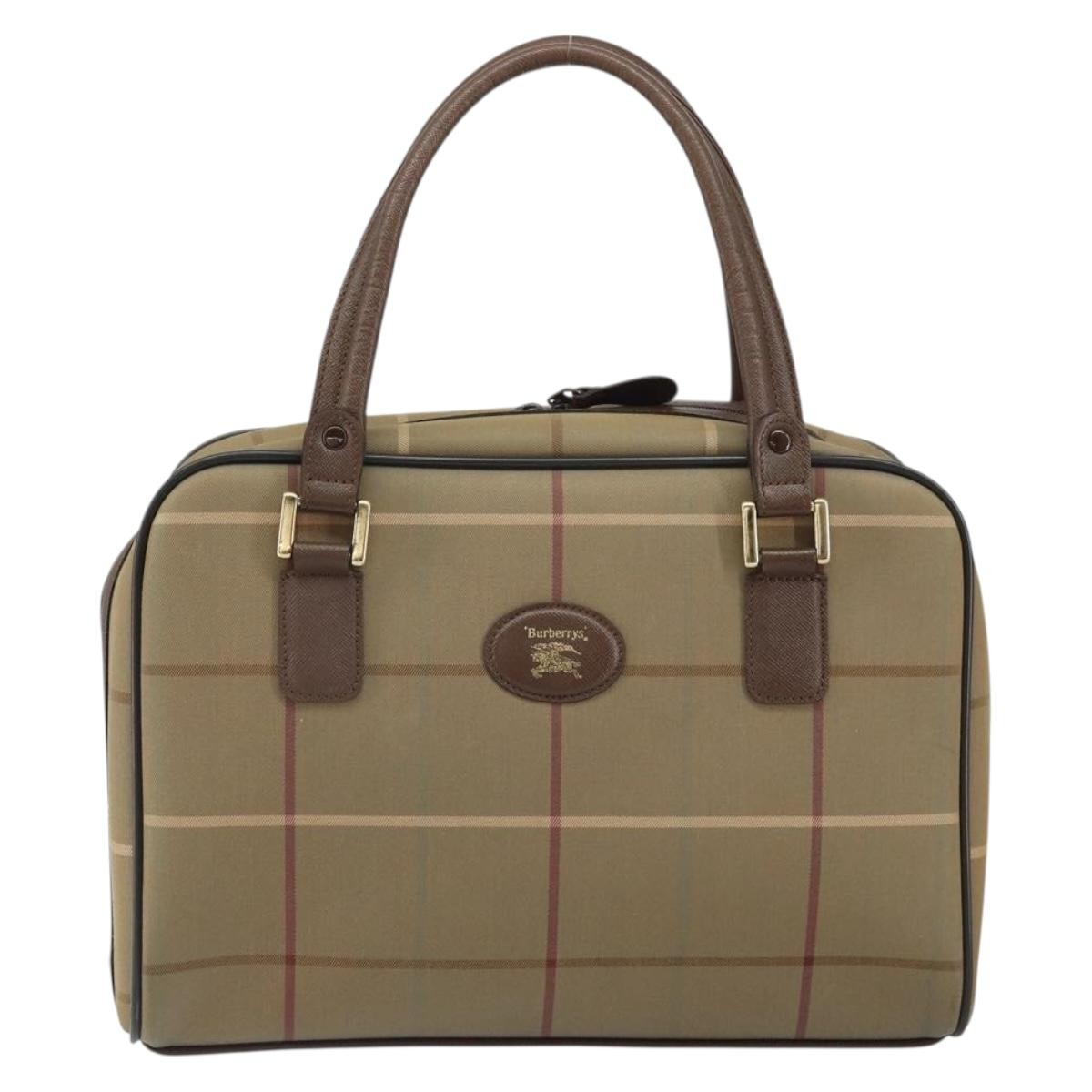 Burberry Nova Check Handbag Nova Check Canvas Brown Canvas Handbag