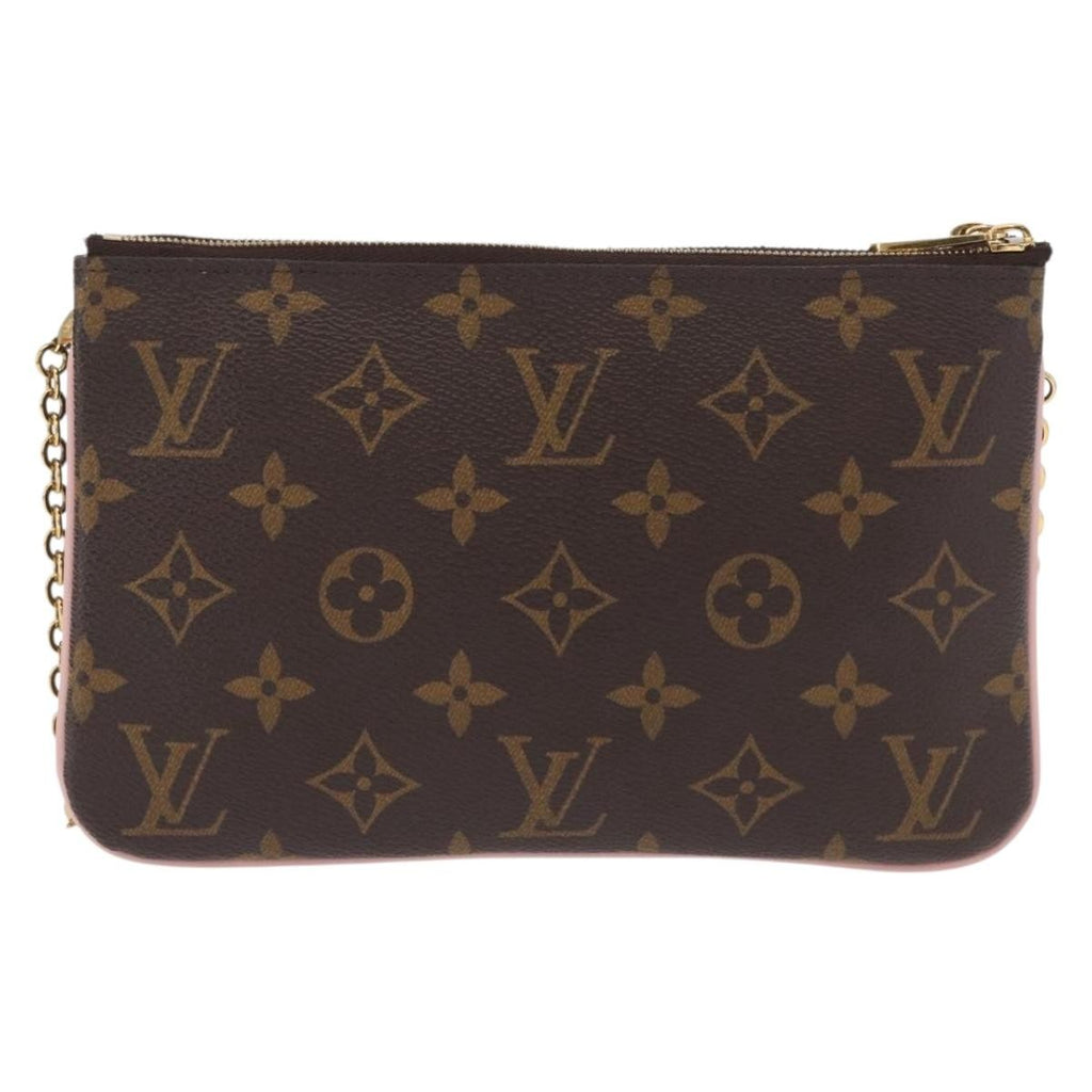 Louis Vuitton Double Zip Pochette Limited Edition Vivienne Xmas Monogram Canvas Brown Canvas Clutche & Pouche Bag