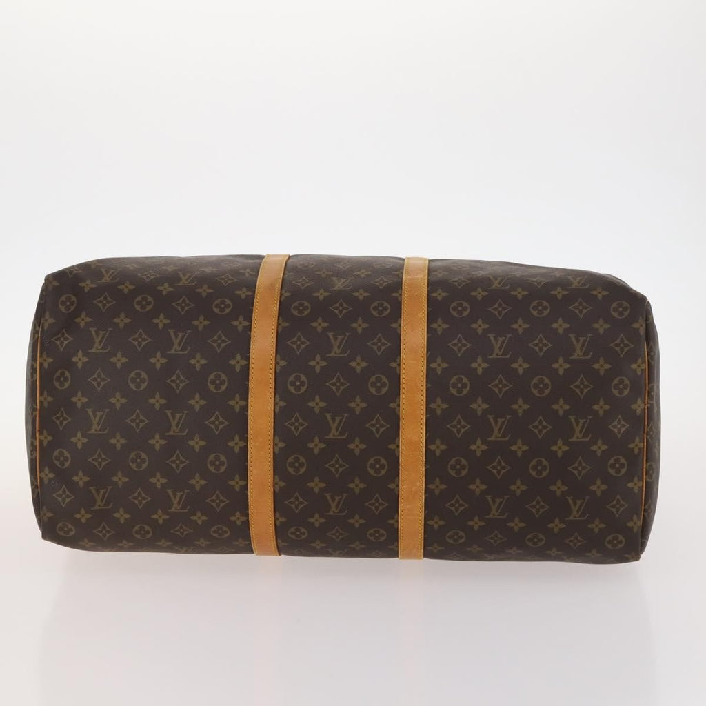 Louis Vuitton Keepall Bag Monogram Canvas Brown Canvas Travel Bag