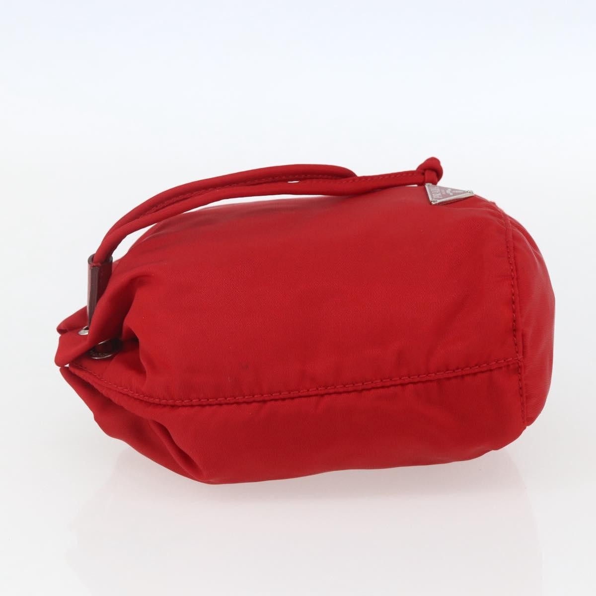 Prada Drawstring Wristlet Bucket Bag Tessuto Red Nylon Clutche & Pouche Bag