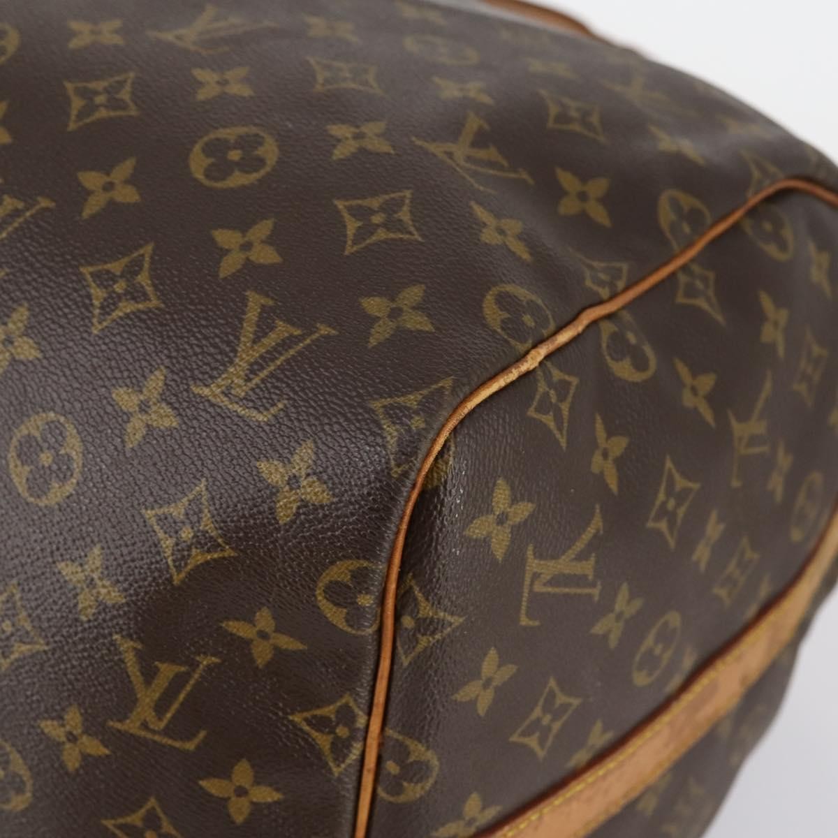 Louis Vuitton Keepall Bandouliere Bag Monogram Canvas Brown Canvas Travel Bag