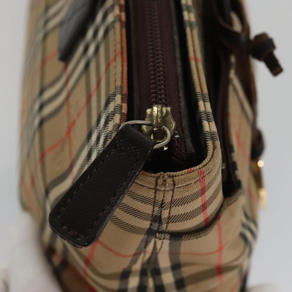 Burberry Nova Check Handbag Nova Check Canvas And Leather Beige Canvas Handbag