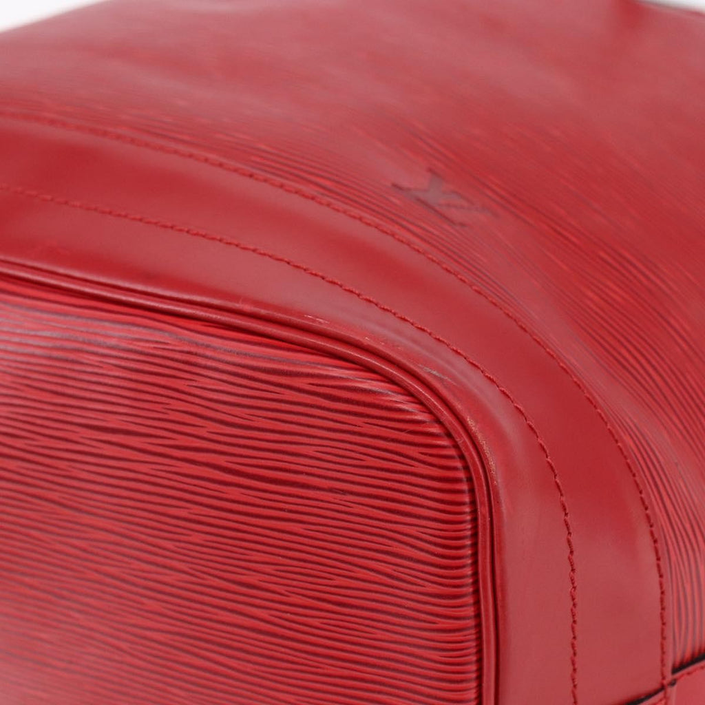 Louis Vuitton Noe Handbag Epi Leather Red Leather Bag