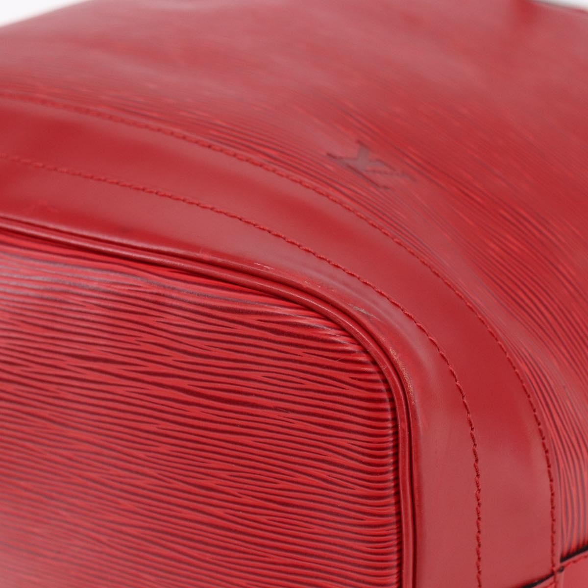 Louis Vuitton Noe Handbag Epi Leather Red Leather Bag