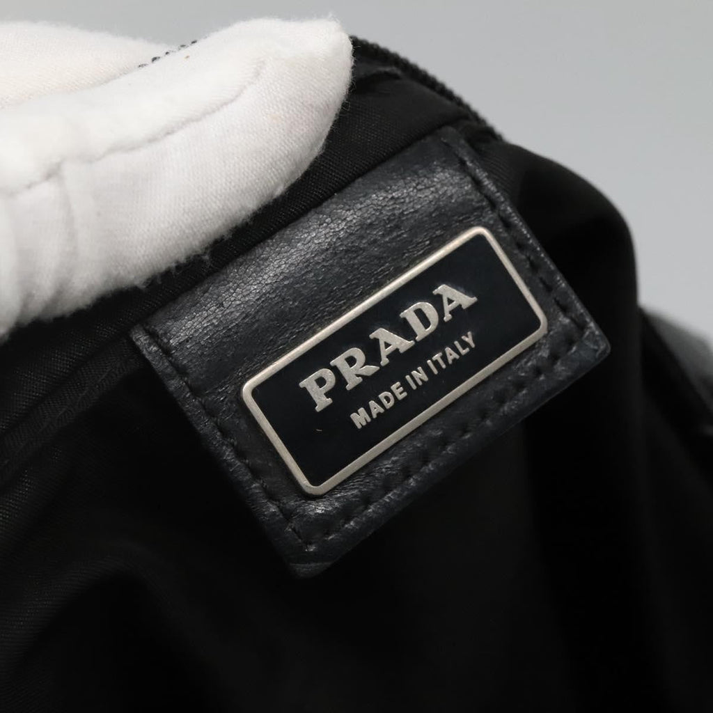 Prada Flat Messenger Bag Tessuto Black Nylon Shoulder Bag Bag
