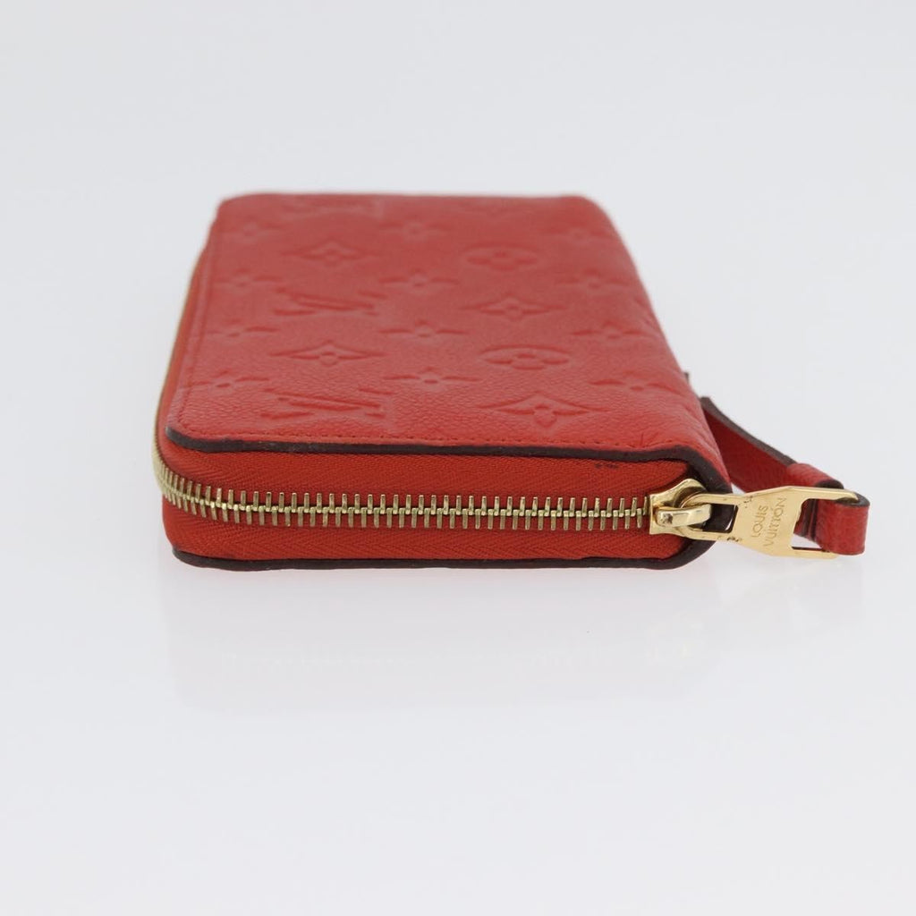 Louis Vuitton Portefeuille Zippy Monogramme Empreinte Monogramme Empreinte Orange Leather Wallets Accessory