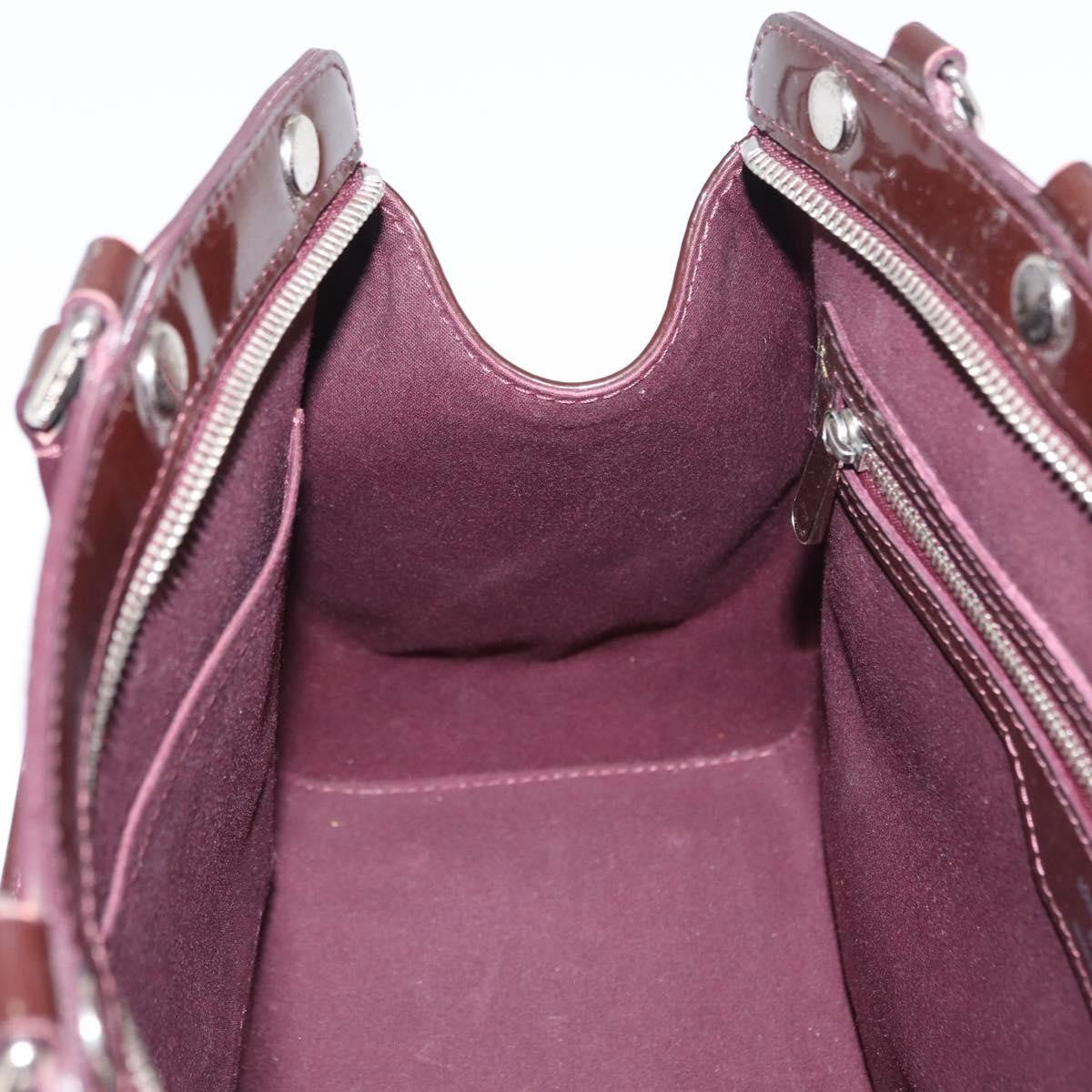 Louis Vuitton Brea Handbag Electric Epi Leather Purple Leather Handbag