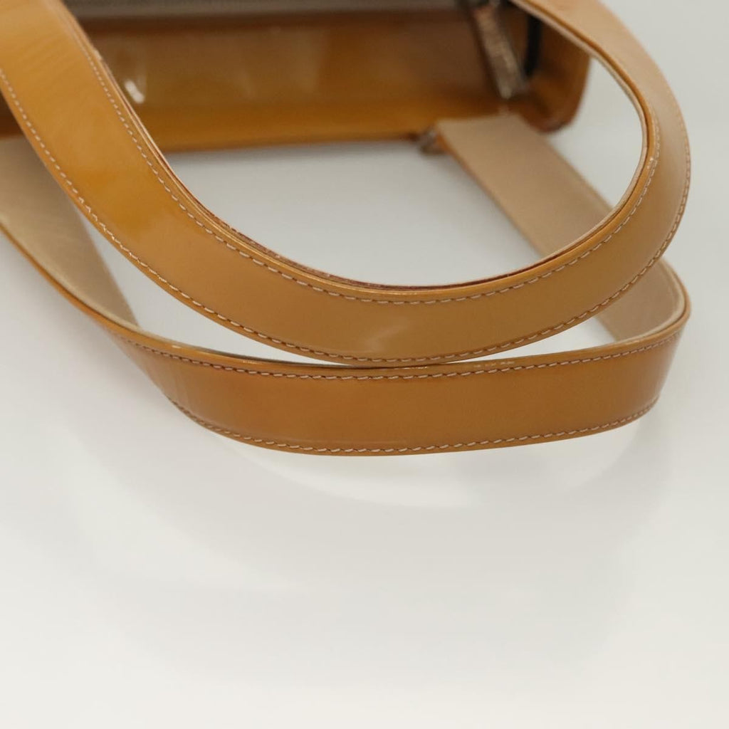 Chanel Chocolate Bar Cc Tote Quilted Patent Yellow Patent_Leather Handbag