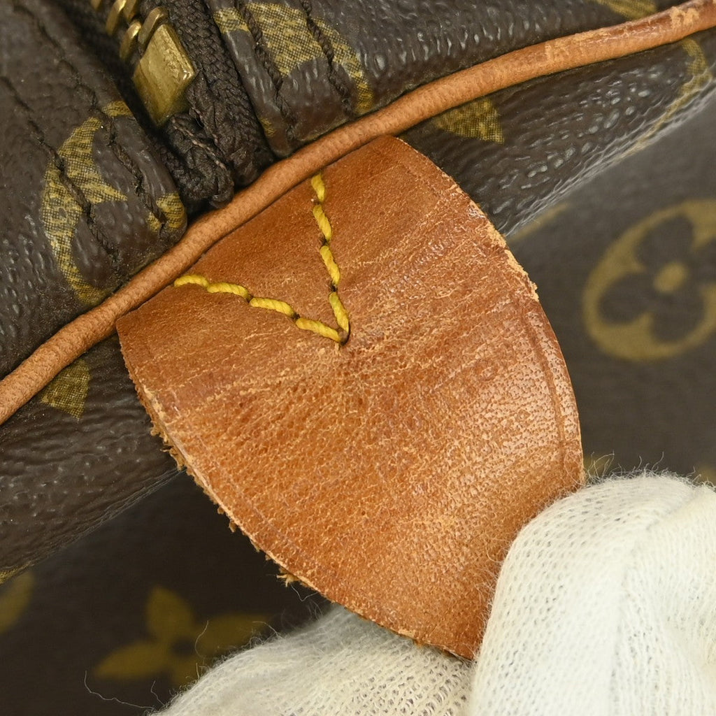 Louis Vuitton Keepall Bag Monogram Canvas Brown Canvas Travel Bag