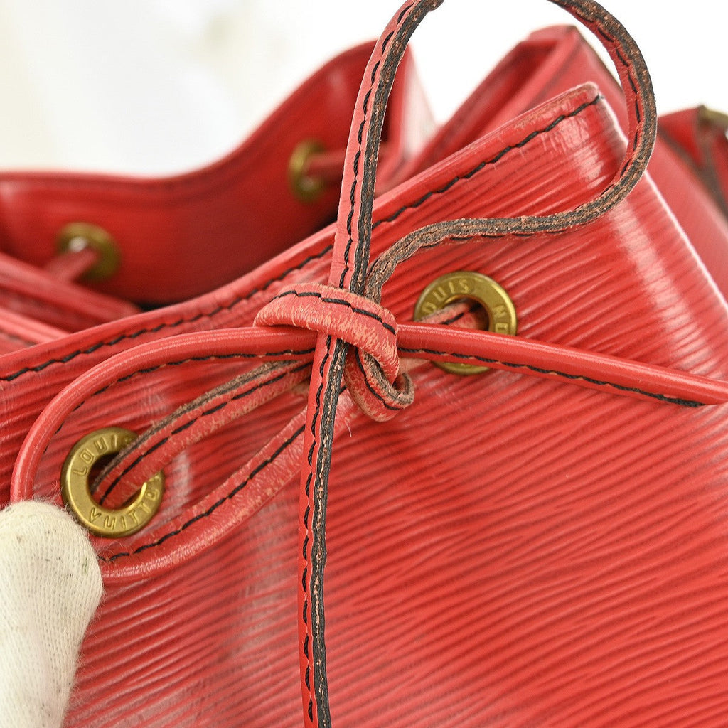Louis Vuitton Noe Handbag Epi Leather Red Leather Shoulder Bag