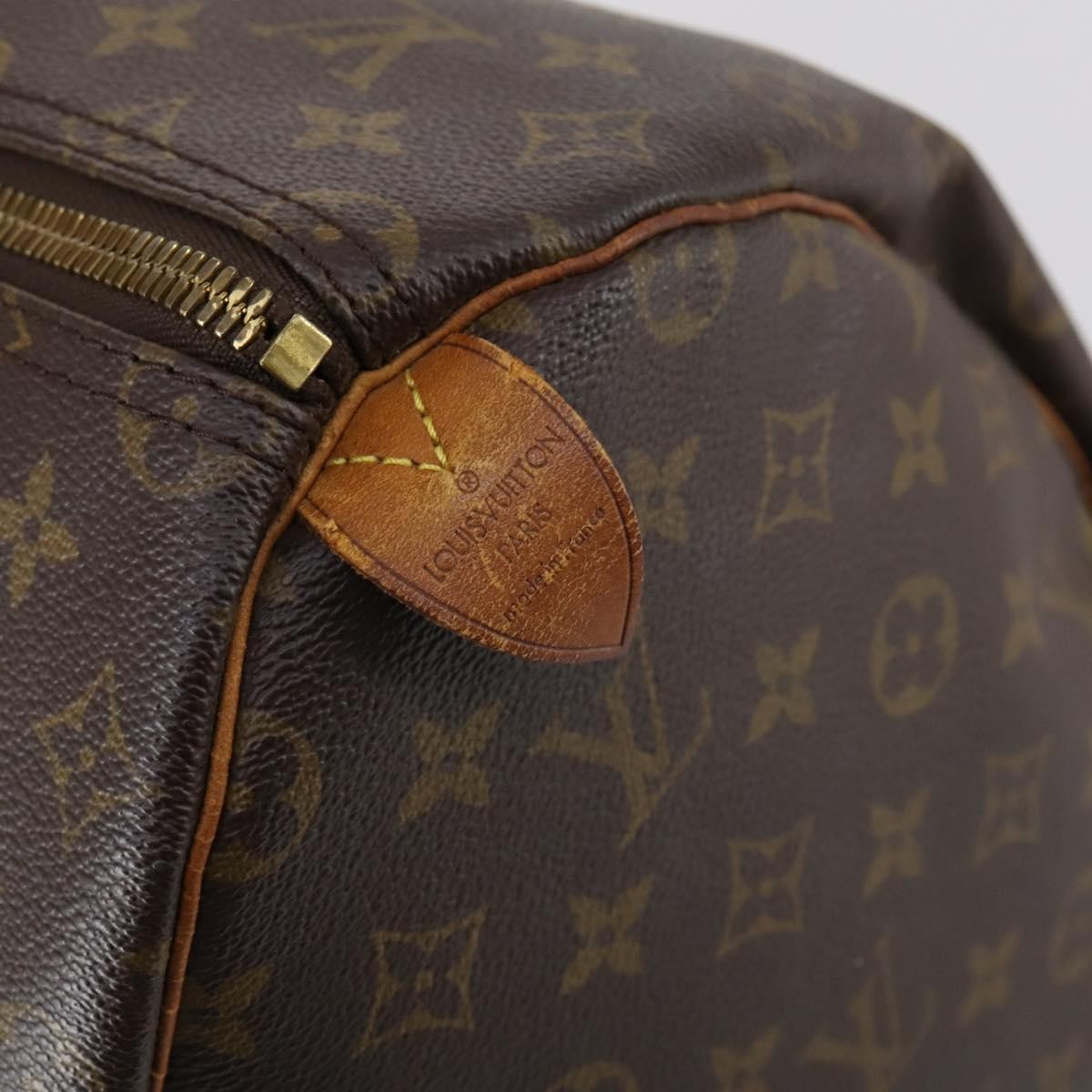 Louis Vuitton Keepall Bag Monogram Canvas Brown Canvas Travel Bag
