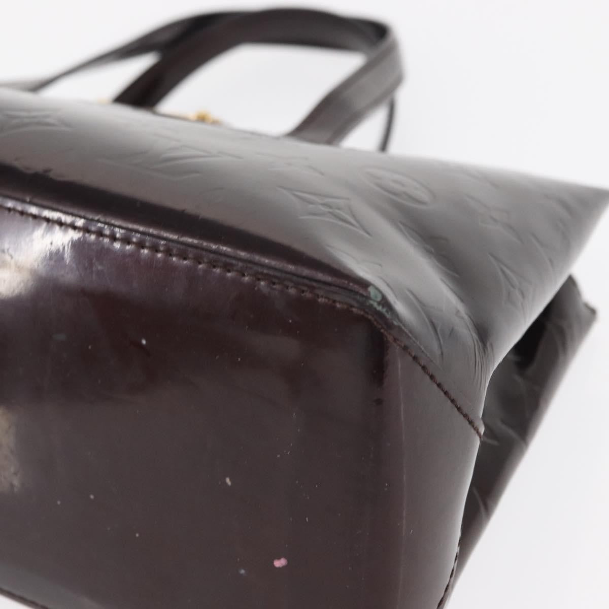 Louis Vuitton Wilshire Handbag Monogram Vernis Burgundy Patent_Leather Tote Bag