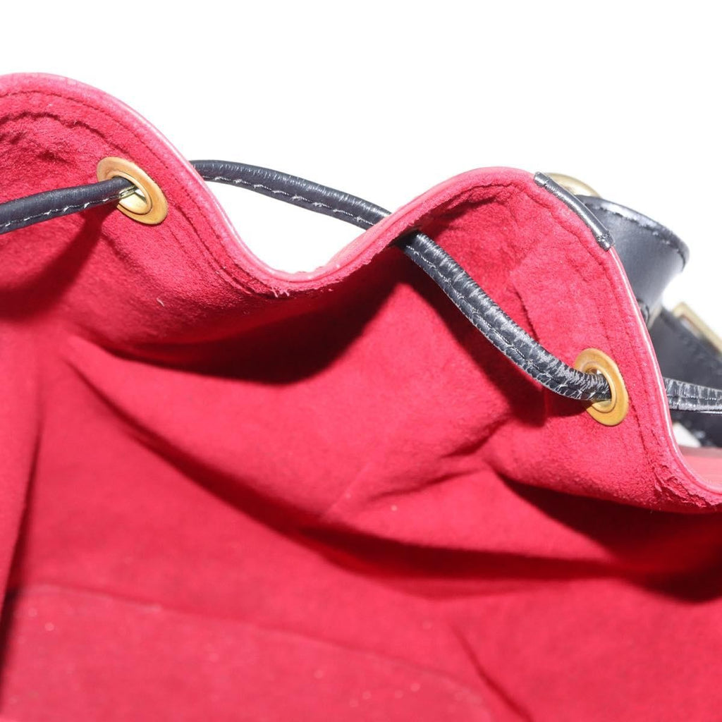Louis Vuitton Bicolor Petit Noe Handbag Epi Leather Red Leather Shoulder Bag