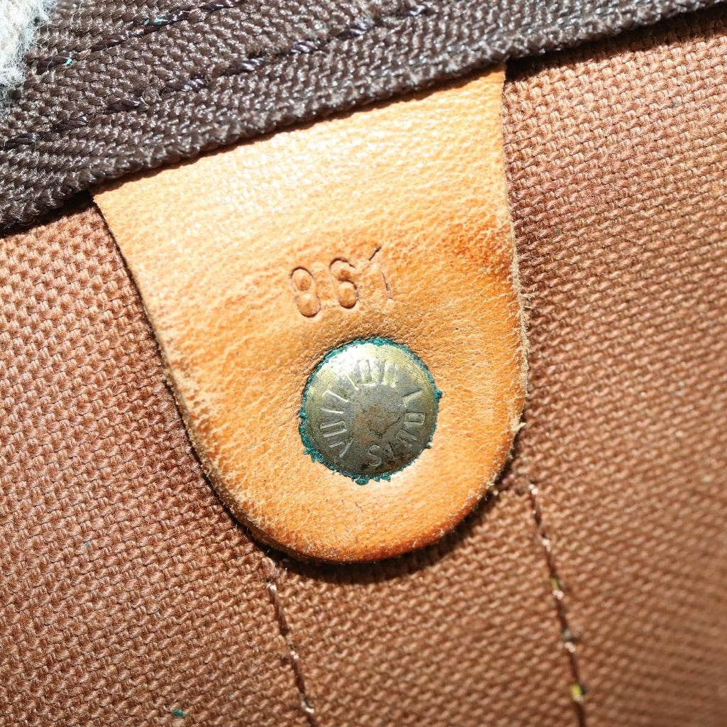 Louis Vuitton Keepall Bag Monogram Canvas Brown Canvas Travel Bag