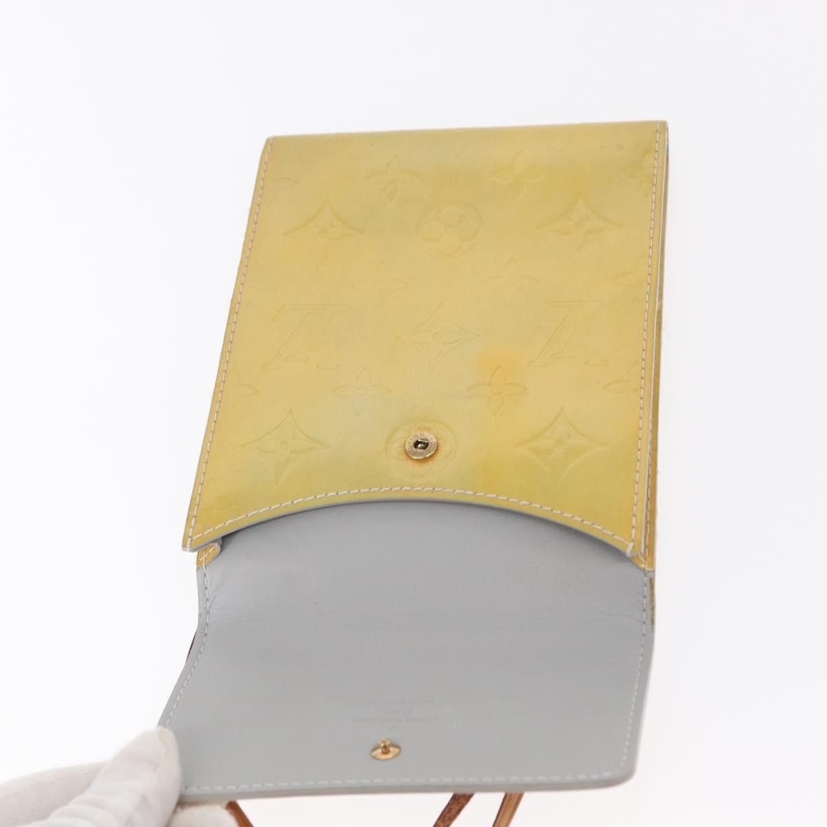 Louis Vuitton Mott Handbag Monogram Vernis Beige Patent_Leather Clutche & Pouche Bag
