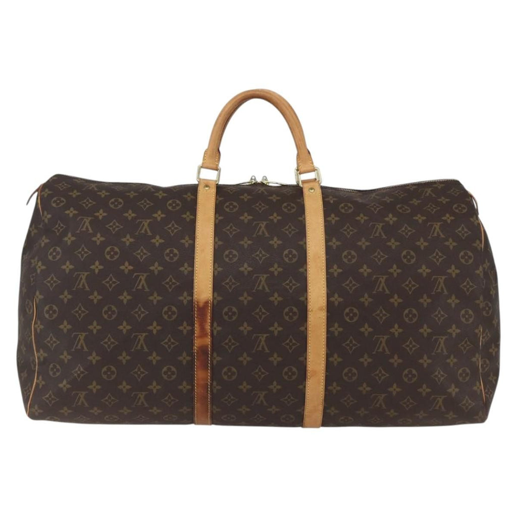 Louis Vuitton Keepall Bag Monogram Canvas Brown Canvas Travel Bag