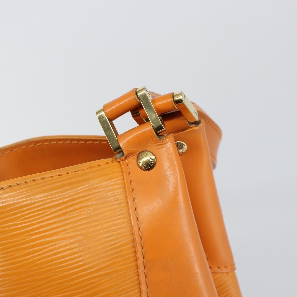 Louis Vuitton Mandara Handbag Epi Leather Orange Leather Shoulder Bag