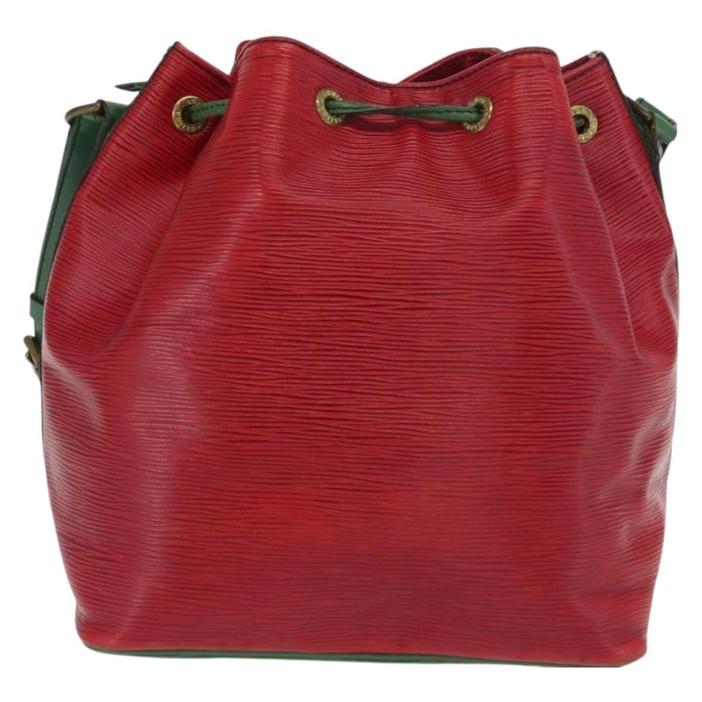 Louis Vuitton Bicolor Petit Noe Handbag Epi Leather Green Leather Shoulder Bag