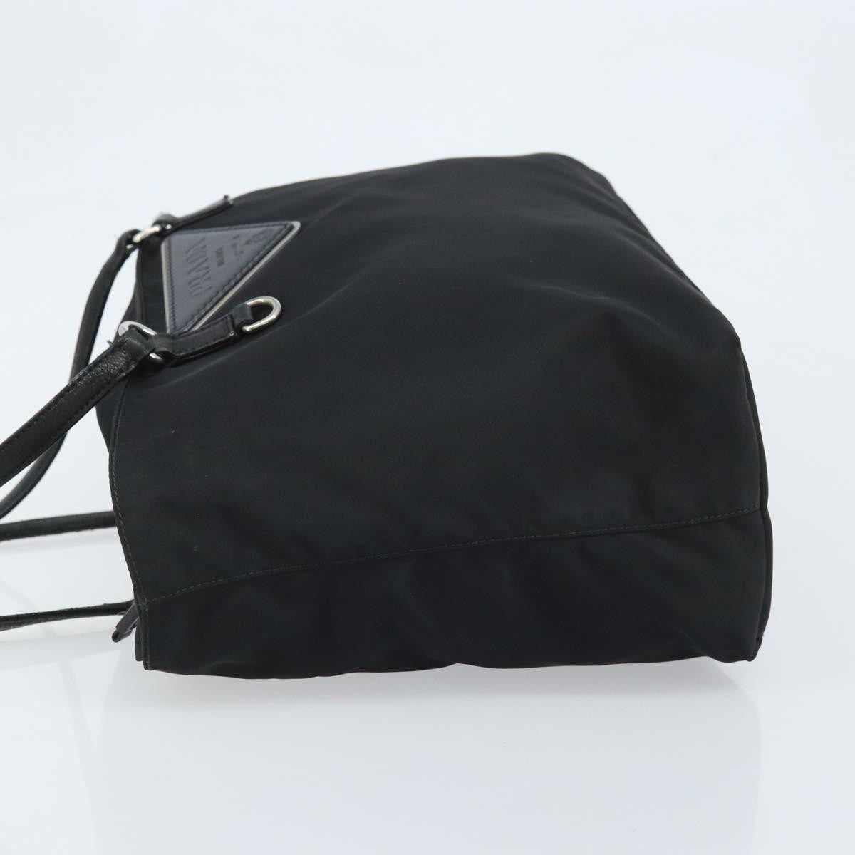 Prada Vintage Zip Tote Tessuto Black Nylon Tote Bag Bag