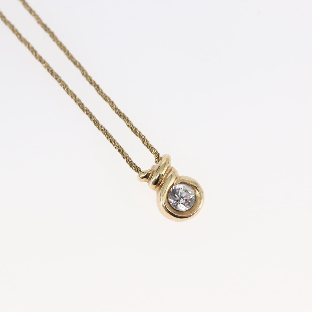 Christian Dior Cd Pendant Necklace Metal Gold Metal Jewelry (Pre-Owned)