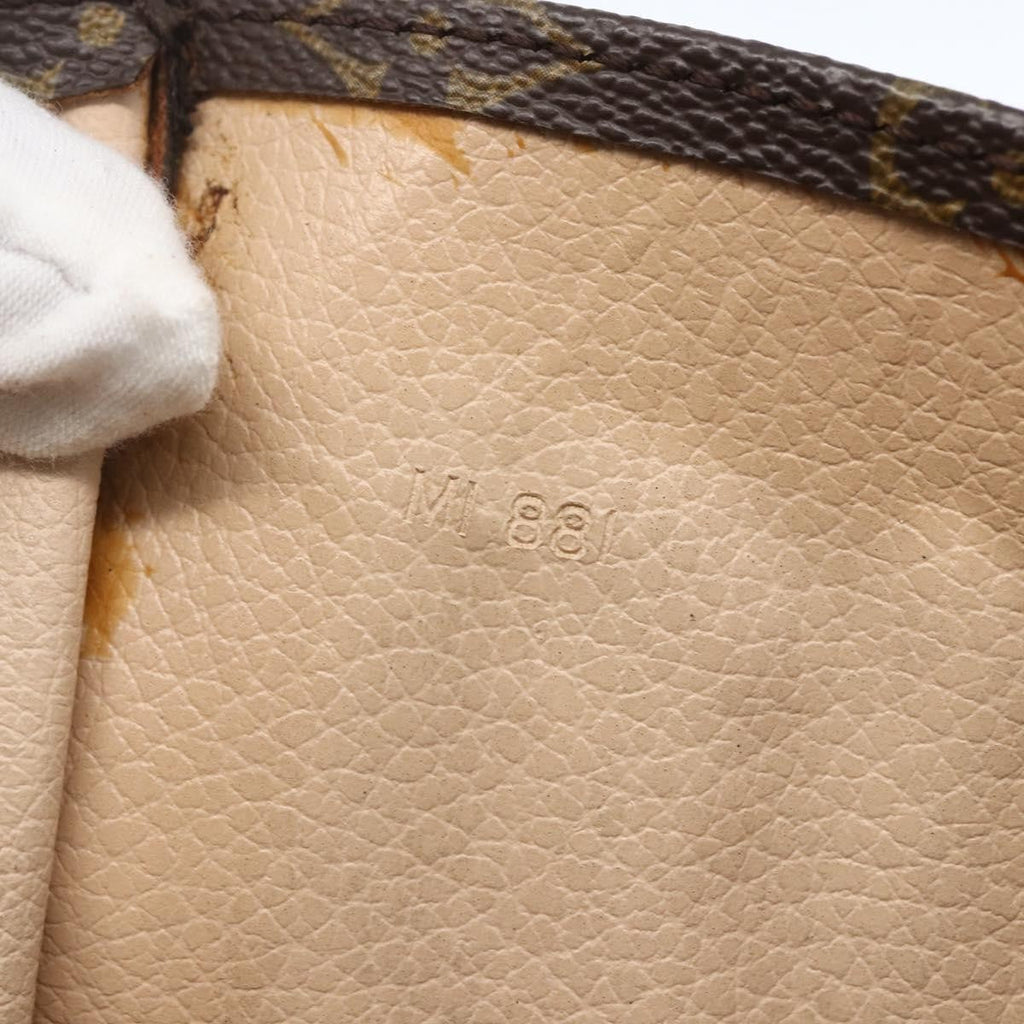 Louis Vuitton Sac Plat Bag Monogram Canvas Brown Canvas Tote Bag