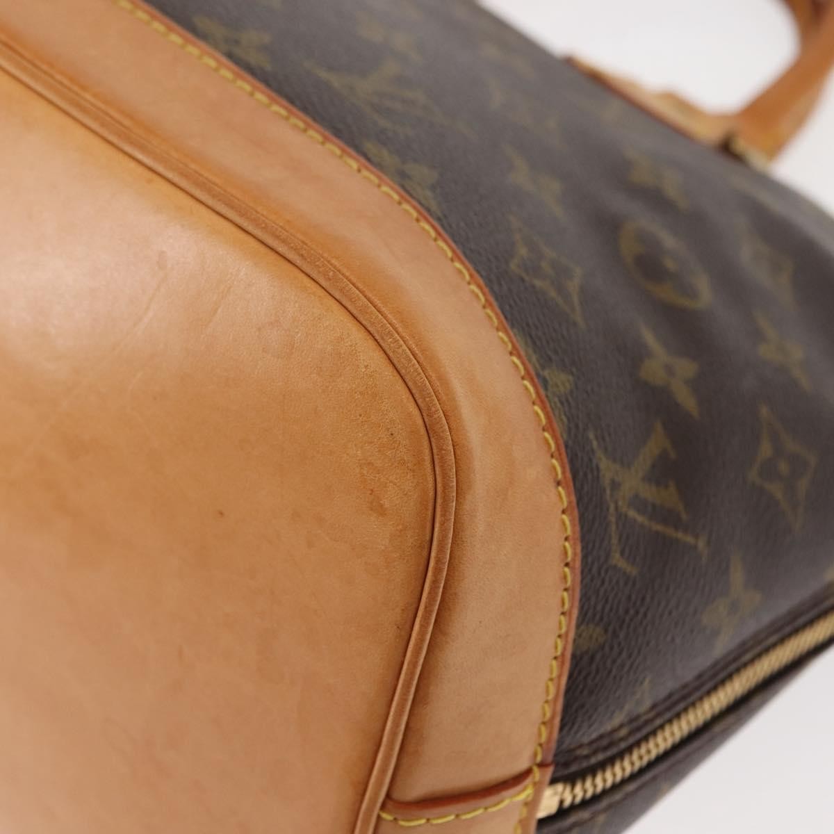 Louis Vuitton Alma Handbag Monogram Canvas Brown Canvas Handbag