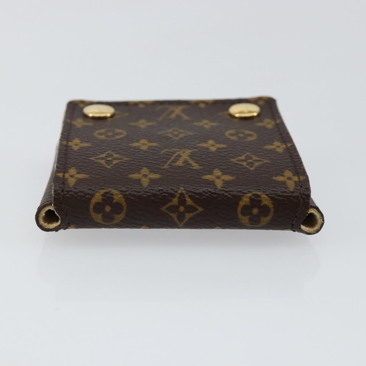 Louis Vuitton Case Jewelry Box Canvas Brown Canvas Wallets Accessory