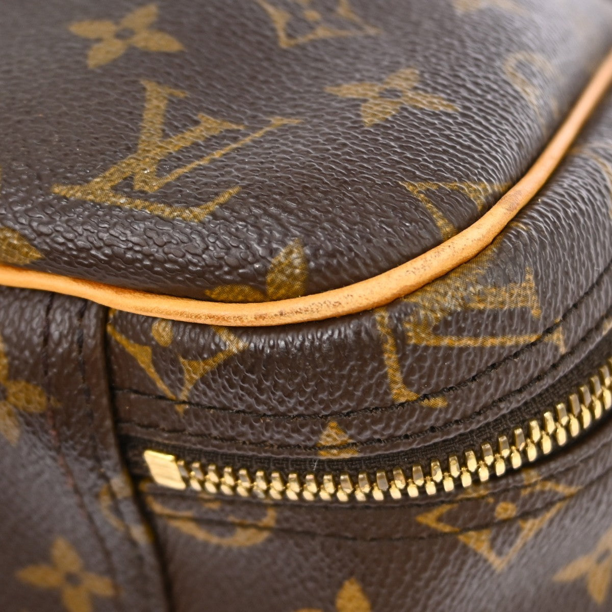 Louis Vuitton Excursion Handbag Monogram Canvas Brown Canvas Handbag